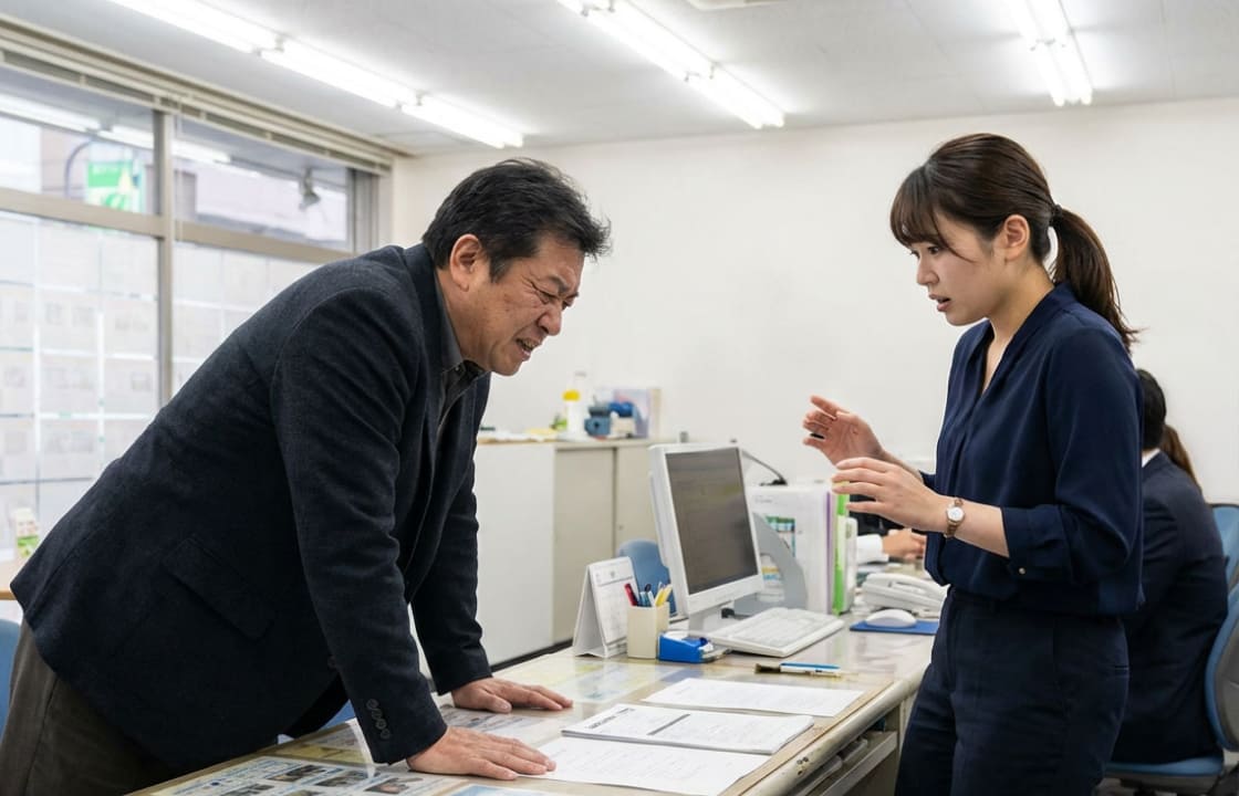 カウンターからの回り込み